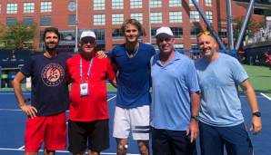 Alexander Zverev und sein Coaching-Team