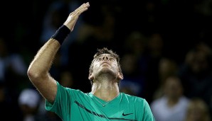 Juan Martin del Potro freut sich über den Drittrundeneinzug - jetzt wartet Roger Federer