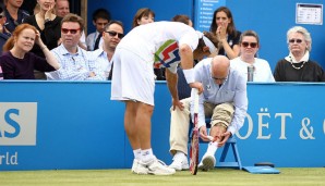 David Nalbandian wurde 2012 im Finale in Queen's disqualifiziert