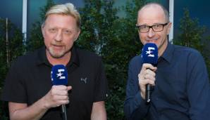 Boris Becker ist auch 2018 für Eurosport am Mikro