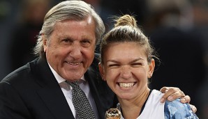 Ilie Nastase und Simona Halep - im Sieg vom Madrid vereint