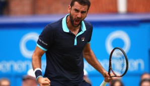 Marin Cilic freut sich über sein drittes Endspiel im Queen's Club