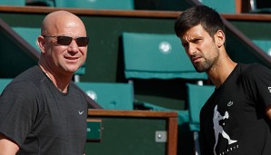 Andre Agassi und Novak Djokovic haben sich noch Einiges zu erzählen