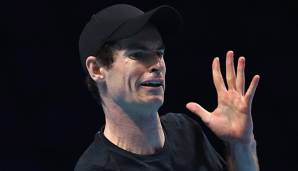 Andy Murray bei einer Trainingseinheit in der O2 Arena