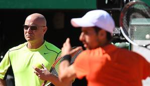 Andre Agassi und Novak Djokovic in Paris 2017