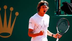 Alexander Zverev steht erstmals im Viertelfinale von Monte Carlo