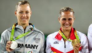 Bilder aus Rio 2016 - Angelique Kerber und Monica Puig