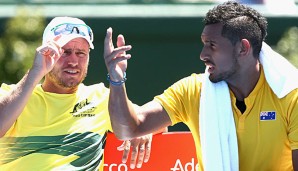 Kapitän Lleyton Hewitt mit seinem Spitzenmann Nick Kyrgios