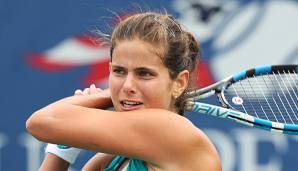 Julia Görges hält in Moskau die deutschen Fahnen hoch