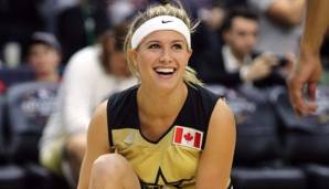 Eugenie Bouchard ist ein großer Basketball-Fan