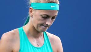 Kvitova gab in ihrem Match gegen Carla Suarez Navarro auf.